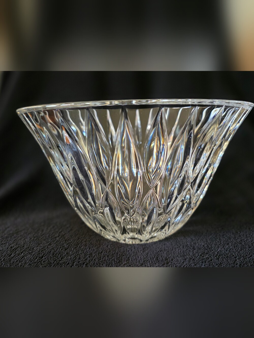 Marquis by Waterford Canterbury Crystal Bowl 10” Large Signed Centerpiece